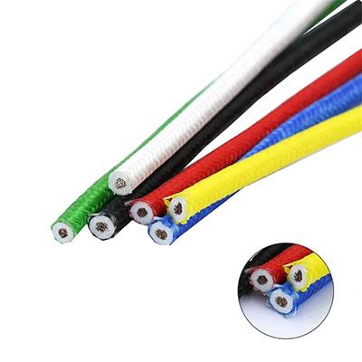 18AWG 0.75mm Fiberglass Silicone Wire Heat Resistant Tinned Plated Copper Cable