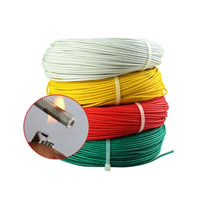 Connecting wire silicone rubber fiberglass braid wires