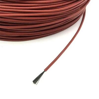 Resistance Silicone Insulated Heating Wire 12K Carbon Fiber Silicone Rubber 2.5mm Red For Floor